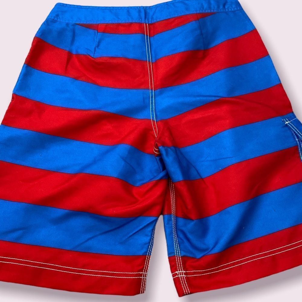 Red and Blue Striped American Eagle Outfitters Board Shorts - Size M - Picture 6 of 10